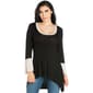 Womens 24/7 Comfort Apparel Bell Sleeve Hi Low Tunic - image 1