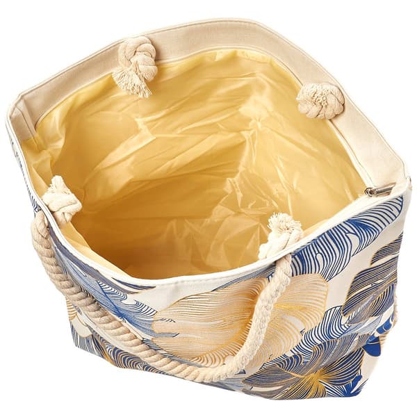 Renshun Metallic Palm Beach Tote