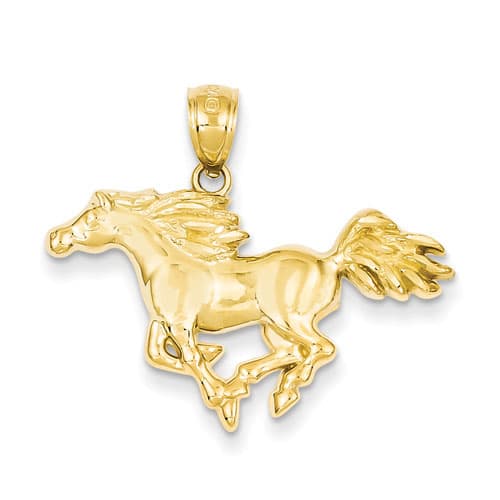 Gold Classics&#40;tm&#41; 14kt. Polished Horse Pendant - image 
