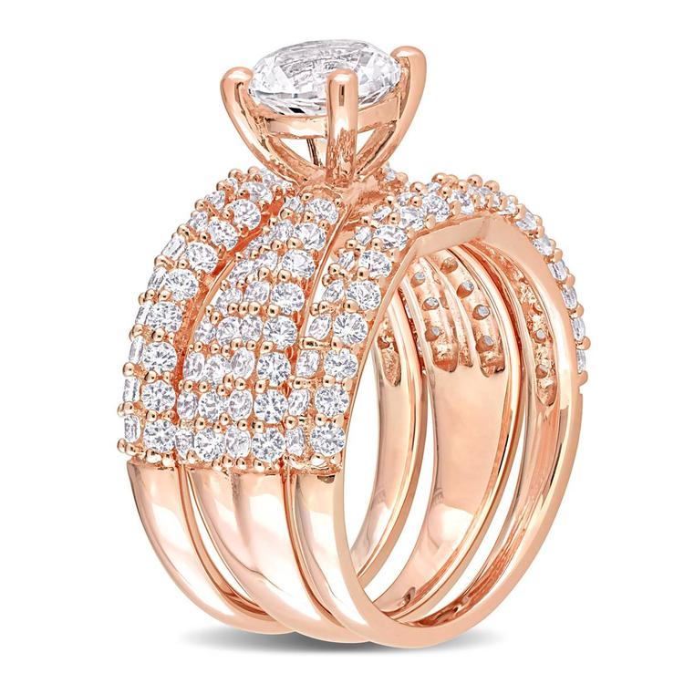 Gemstone Classics™ Lab Created White Sapphire Bridal Set