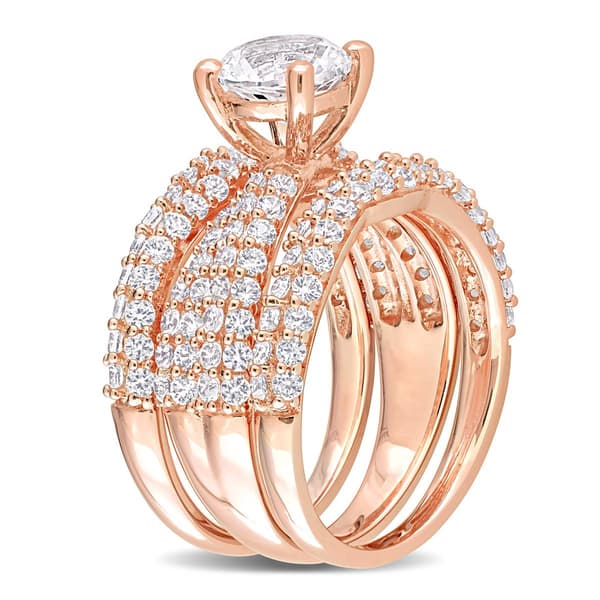 Gemstone Classics™ Lab Created White Sapphire Bridal Set