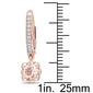 Gemstone Classics&#8482; 10kt.  Rose Gold Floral Drop Earrings - image 3