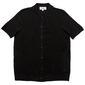 Mens Thomas Sterling Mesh Diamond Sweater Cardigan - Black - image 2