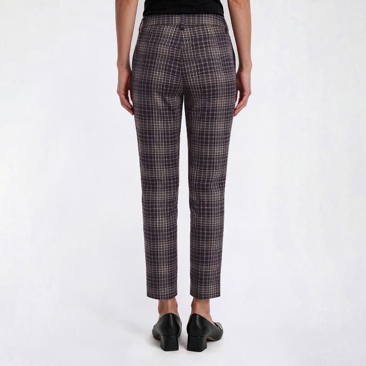 Womens Nautica Mid Rise Skinny Plaid Trouser