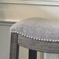 New Ridge Home Goods Sadie Weathered Wood Bar-Height Barstool - image 6