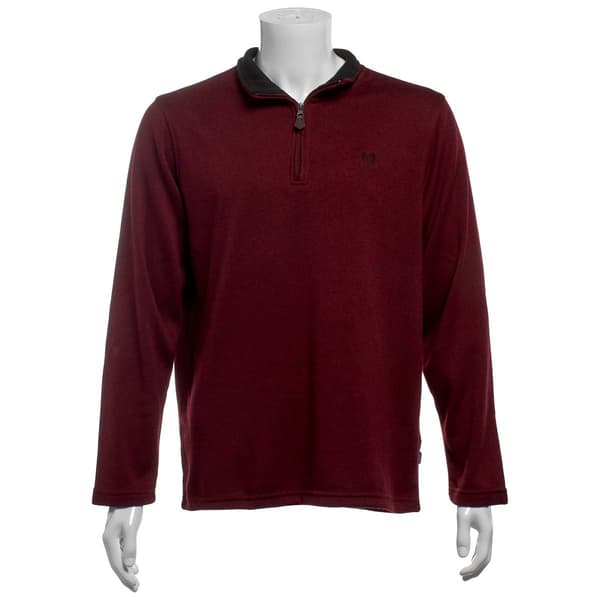 Mens Chaps 1/4 Zip Long Sleeve Knit Sweater - image 