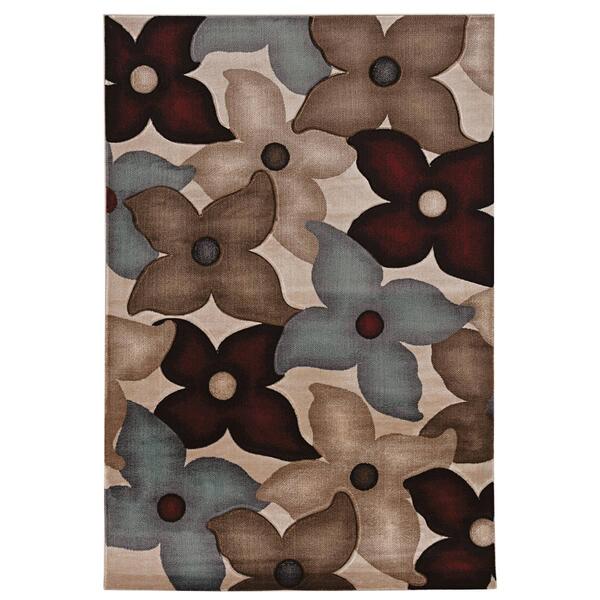 Linon Milan Collection Floral Accent Rug - 2x3 - image 