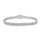 Haus of Brilliance 2.0ctw. Diamond Cluster Link Bracelet - image 1