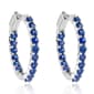 Gemstone Classics™ Created Sapphire Hoop Earrings - image 2