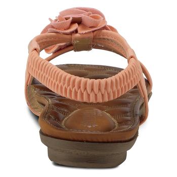 PATRIZIA INDRA Women's T-Strap Sandal With Floral Rhinestones - Comfort Flat - View #4