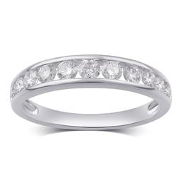 Nova Star(R) Sterling Silver 1ctw. Lab Grown Diamond Band Ring