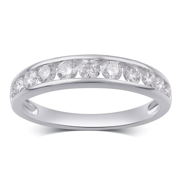 Nova Star(R) Sterling Silver 1ctw. Lab Grown Diamond Band Ring - image 