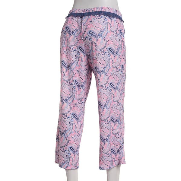 Plus Size Jessica Simpson Paisley Rib Capri Pajama Pants