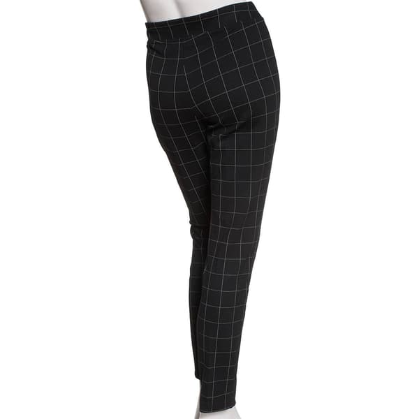 Womens Zac &amp; Rachel Compression Plaid Casual Pants