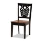 Baxton Studio Wanda 2-Tone Dark/Walnut Brown Wood 5pc. Dining Set - image 2