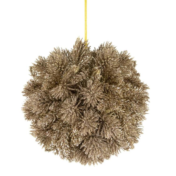 Northlight Seasonal 6in. Glittered Christmas Gold Ball Ornament