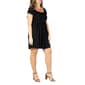Plus Size 24/7 Comfort Apparel Cap Sleeve Babydoll Dress - image 2