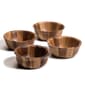 Kalmar Home Acacia Wood Flared Edge Salad Bowls - Set of 4 - image 1