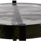 Sagebrook Home Modern Black Round Glass Accent Table - image 5