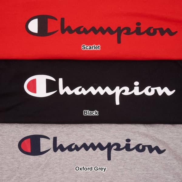 Mens Champion Classic Logo Long Sleeve Tee