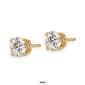 Pure Fire 14kt. Gold 2ctw. 4-Prong Lab Grown Diamond Earrings - image 2
