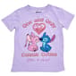 Girls (7-16) Disney Stitch & Angel Confetti Bubble Tee - image 2