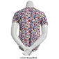 Plus Size Hasting & Smith Short Sleeve Floral Henley Tee - image 2