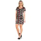 Womens 24/7 Comfort Apparel Geometric Short Sleeve Sheath Dress - image 3