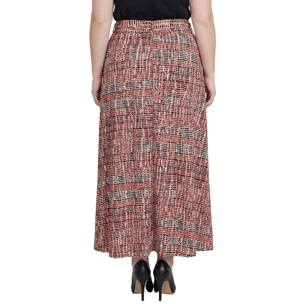 Plus Size NY Collection Abstract Tie Waist Maxi Skirt