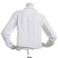 Juniors No Comment Long Sleeve Tie Front Button Up Blouse - image 4