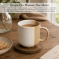 Sango Phoebe Caramel/White Ceramic Coffee Mugs - image 7