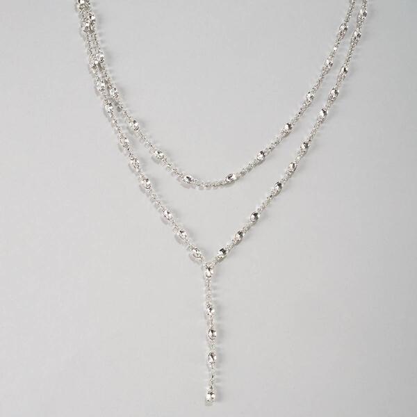 Rosa Rhinestones Layered Y-Necklace - image 