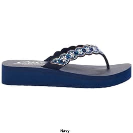 Womens Skechers Vinyasa Happy Spring Flip Flops