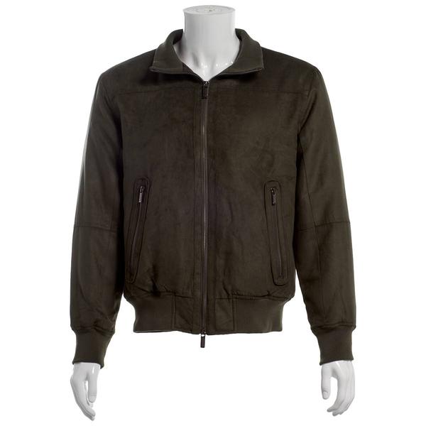 Mens Weatherproof Microsued Jacket w/Stand Up Collar