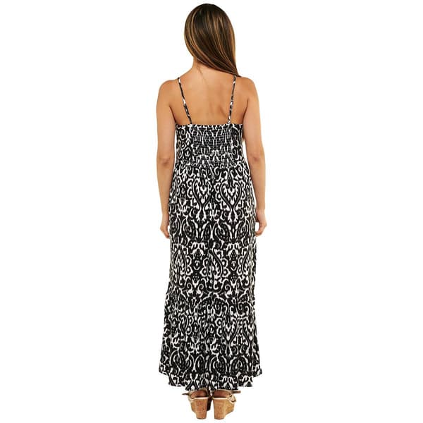 Womens Emily Daniels Sleeveless Scroll Maxi Dress