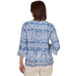 Petite Alfred Dunner Camden Market Embroidered Lace Blouse - image 2