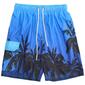 Mens SURFZONE(R) Ombre Palm Trees Swim Trunks - image 1