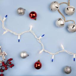 Northlight Seasonal 21.5ft. Blue & Clear Christmas Lights