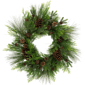 Northlight Real Touch™ Pinecones & Jingle Bells Christmas Wreath - image 2