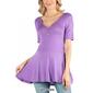 Plus Size 24/7 Comfort Apparel Maternity Tunic Top with Buttons - image 4