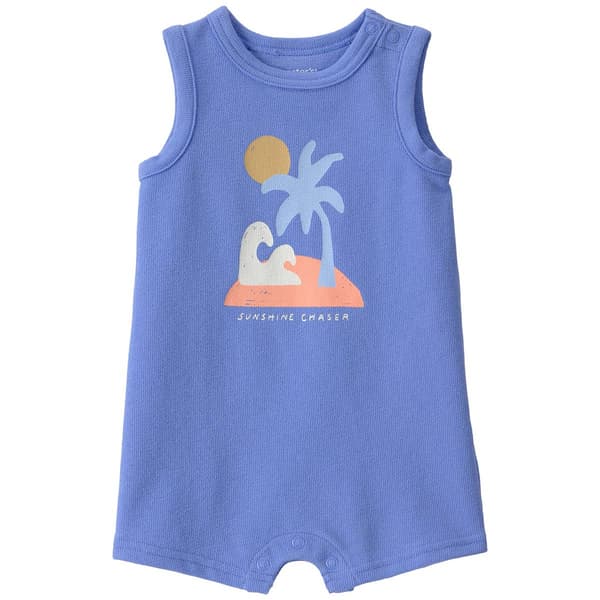 Baby Boy (NB-12M) Carter''s(R) Sunsine Chaser Sleeve Romper