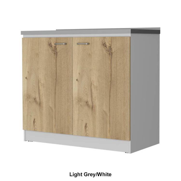 FM FURNITURE Oklahoma Two-Tone Utility Sink & Cabinet