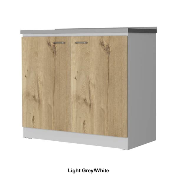 FM FURNITURE Oklahoma Two-Tone Utility Sink & Cabinet