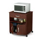 South Shore Axess Microwave Cart on Wheels-Cherry - image 2
