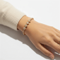 Saffron 18kt. Gold Plated Gold CZ Flower Bracelet - image 3
