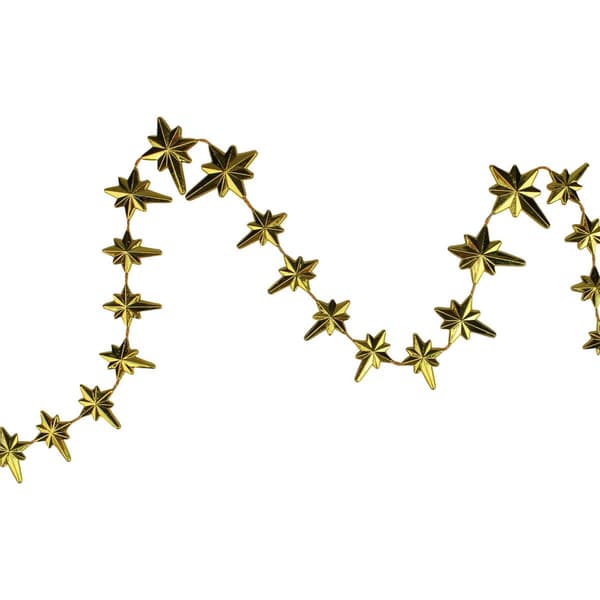 Northlight Seasonal Shiny Gold Star of Bethlehem Garland