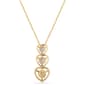 Nova Star® 1/10ctw. Lab Grown Diamond Three Heart Pendant - image 3