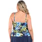 Plus Size Maxine Island Serenity Double Tiered Tankini Swim Top - image 2