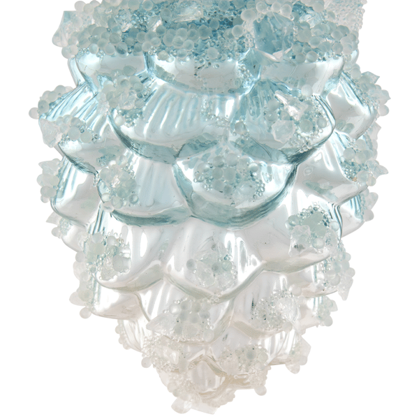 Northlight 4.75in. Icy Pine Cone Glass Christmas Ornament