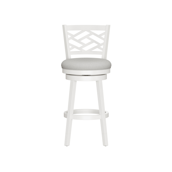 HH2 Home Riva Wood Adjustable Height Swivel Stool
